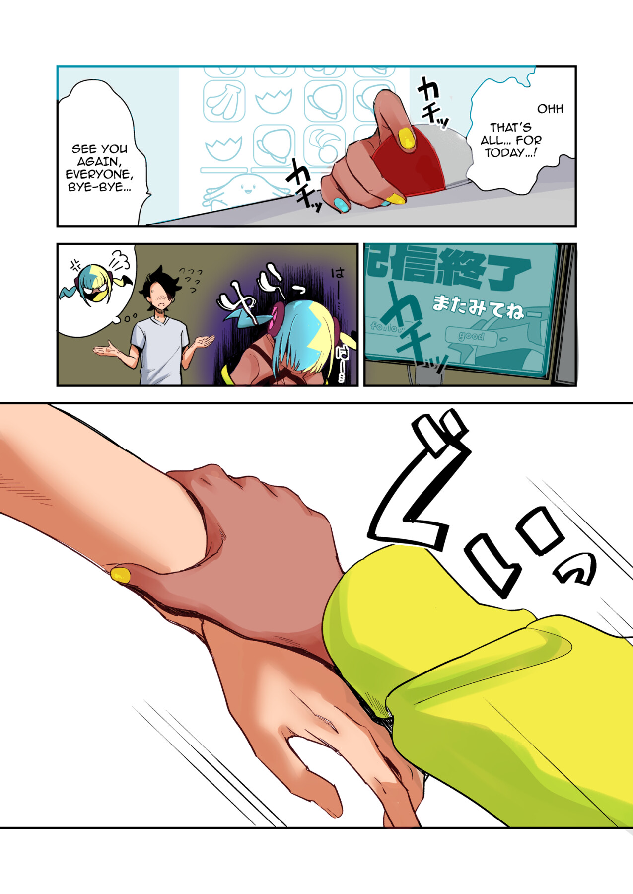 Hentai Manga Comic-Canari's Well-Behaved So She Won't Do A Lewd Livestream!! (Color)-Read-16